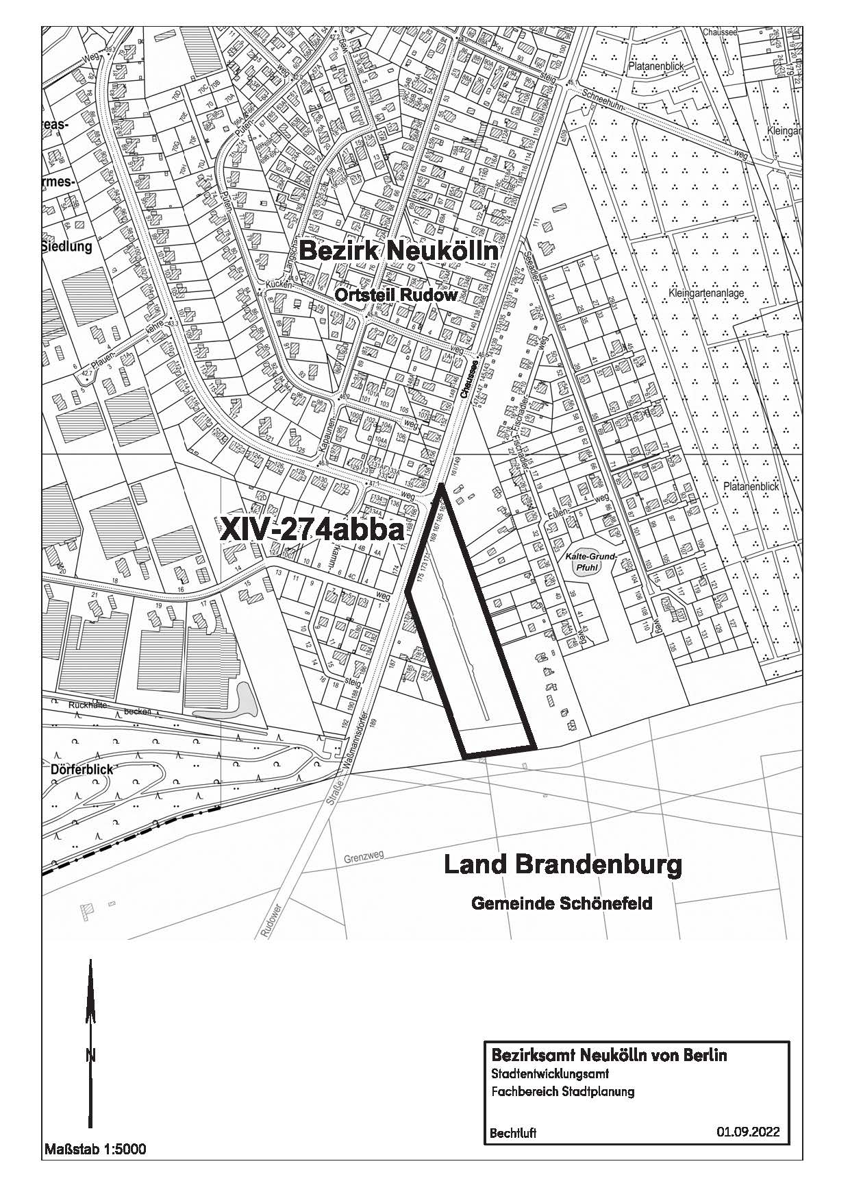 Bebauungsplan XIV-274abba („Waßmannsdorfer Chaussee 163/175“) — MeinBerlin